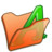 Folder orange font1 Icon